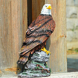 simulation aigle figurine modèle jardin extérieur pelouse ornement marron