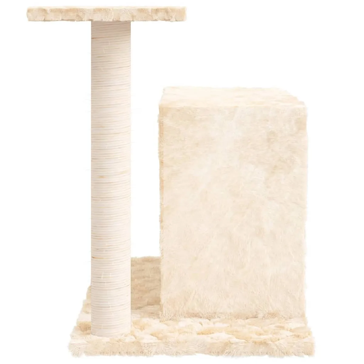 Acheter Arbre à chat,niche pour chat avec griffoir en sisal Crème 51 cm -MN83587