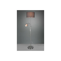 Lumière Lampadaire Owen Modern avec abat-jour Nickel Mat