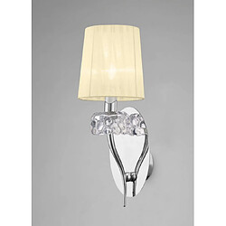 Luminaire Center Applique murale Loewe avec interrupteur 2 Ampoules E14, laiton antique avec Abat jour crème Coloris : laiton antique Coloris de l'abat jour : crème Largeur en Cm : 31 Hauteur en Cm : 46 Profondeur en Cm : 19 Poids en Kilos : 2,4 Type d'ampoule : E14