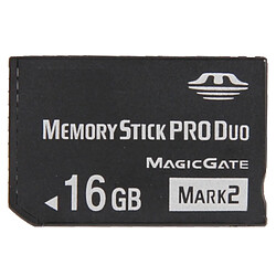 Wewoo Carte mémoire noir MARK2 16 Go Memory Stick haute vitesse Pro Duo Capacité 100% réelle