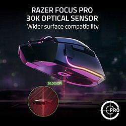 Razer Basilisk V3 pro noir sans fil USB 30000 DPI souris de jeu pas cher