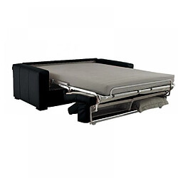 Avis Inside 75 Canapé EXPRESS SIDNEY DELUXE 120 cm cuir vachette noir matelas 16 cm