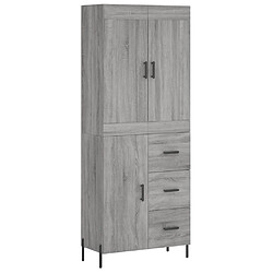 Maison Chic Buffet,Meuble de Rangement,commode pour salon,Cuisine Sonoma gris 69,5x34x180 cm Bois d'ingénierie -MN99994