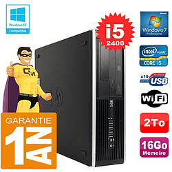 PC HP Compaq 8300 SFF Core I5-2400 Ram 16Go Disque 2 To Graveur DVD Wifi W7 - Occasion