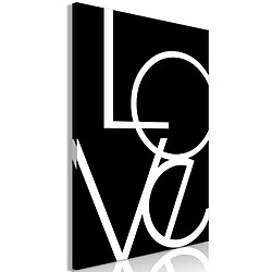 Paris Prix Tableau Imprimé Black & White : Love 80 x 120 cm 