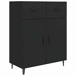 Maison Chic Buffet,Meuble de Rangement,commode pour salon,Cuisine noir 69,5x34x90 cm bois d'ingénierie -MN42319