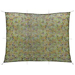 vidaXL Filet de camouflage avec sac de rangement 2x4 m Vert