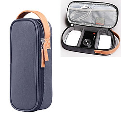 Wewoo Sacoche Sac de rangement pour câble de données chargeur de casque multifonctionbloc d'alimentation portable Ultra Fibretaille M16,5x6x23,5cm bleu 