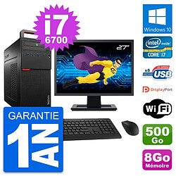 PC Tour Lenovo M700 Ecran 27" Intel i7-6700 RAM 8Go Disque 500Go Windows 10 Wifi · Occasion 