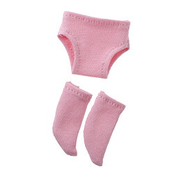 Paire De Chaussettes Courtes Et De Sous-vêtements Pour 12 Pouces Blythe Poupée Accessoires Accs Rose Accessoires de veste de poupée