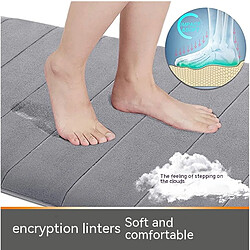 LUUCOZK Tapis de bain antidérapants absorbants à séchage rapide, décoration de salle de bain, rouge vin-40x60CM