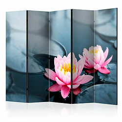 Paris Prix Paravent 5 Volets Lotus Blossoms 172x225cm