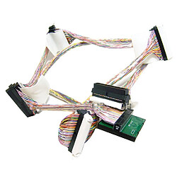 Câble Nappe Interne SCSI Ultra320 FOXCONN IBM FRU 39Y9785 39Y9784 68Pin 4 Prises · Occasion 