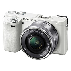 Sony Appareil Hybride + 16-50mm Blanc - a6000