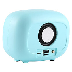 Acheter Wewoo Mini enceinte Bluetooth Retro Haut-parleur sans fil Bluetooth, Prise en charge mains libres / Carte TF / Disque U / FM (Bleu)