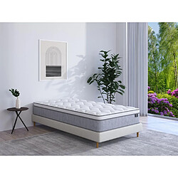 Vente-Unique Matelas 90 x 190 cm ressorts ensachés ép.22cm - SERENITE de YSMÉE 