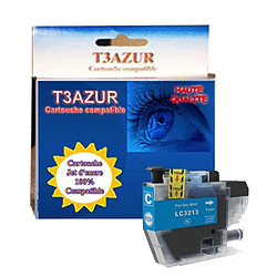 T3AZUR - Cartouche compatible Brother LC3213 XL Cyan