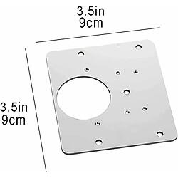 Elixir Artéfact de réparation de charnière , Supports de réparation plaques Installation facile avec 12 vis , pour bois, meubles, étagères, cabine (2 pièces)