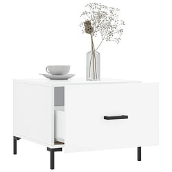 Acheter Maison Chic Lot de 2 Tables basses,Table Console pour salon blanc brillant 50x50x40cm bois d'ingénierie -MN43902