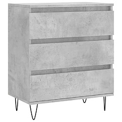 Maison Chic Buffet,Meuble de Rangement,commode pour salon,Cuisine Gris béton 60x35x70 cm Bois d'ingénierie -MN91566