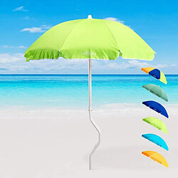 Parasol de plage 180 cm coton pêche GiraFacile Dioniso, Couleur: Vert