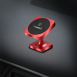 Wewoo Support Voiture rouge pour iPhone, Galaxy, Sony, Lenovo, HTC, Huawei et autres Smartphones Universel Stand Paste Type 360 Degrés Rotation Magnétique de Téléphone, 