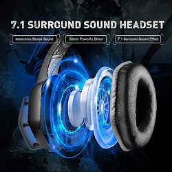 Acheter Universal Casque de jeu USB - Casque PC avec son surround 7.1 3D, microphone avec réduction du bruit,