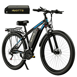 DUOTTS C29 Vélo Électrique 750W VTT Double Batteries 15Ah 50km/h Vitesse Max Shimano 21 Vitesses