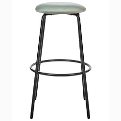 Acheter Beliani Tabouret de bar Set de 2 Velours Vert menthe MORTON