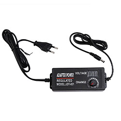 Wewoo AC to DC Adaptateur de tension réglable Alimentation universelle Écran d'affichage Chargeur de commutation de puissance USTension de sortie 3-24V-2A pas cher