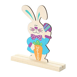 L'ornement De Lapin De Pâques En Bois Mignon De Table Joue Des Cadeaux Pour Le Style Intérieur 3