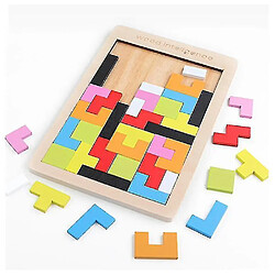 Universal Bloc en bois puzzle cerveau contestateur jouet puzzle tangram smart coloré bloc russe