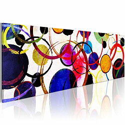 Paris Prix Tableau Imprimé Rainbow Circles 50 x 150 cm 