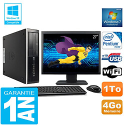 PC HP Compaq 8300 SFF Intel G850 Ram 4Go Disque 1 To Wifi W7 Ecran 27" · Occasion 