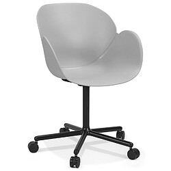 Alterego Chaise de bureau avec accoudoirs 'ORION' gris ORION