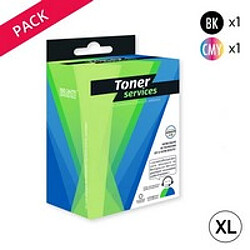 TONER SERVICES Compatible Epson T019 Pack 6 Cartouches Noir C13T019402 (Montgolfière) 