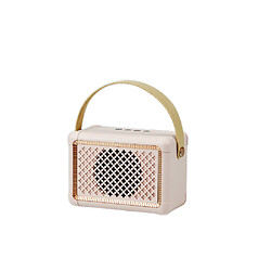 General Haut-parleur Bluetooth rétro FM Radio vintage avec volume fort, amélioration des basses puissantes, bon son, Bluetooth 5.0, carte TF, entrée AUX, clé USB pour la maison, l'extérieur, les voyages, les fêtes, les cadeaux (rose)