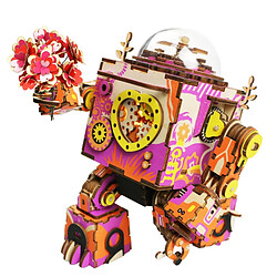 Universal DIY 3D Bois Puzzle Modèle Kit de construction Modèle mécanique Robot coloré Jouet et boîte à musique Expédition directe | Puzzle 