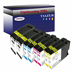 Lot de 8 cartouches compatibles Canon PGI2500XL - T3AZUR Lot de 8 cartouches compatibles pour Canon PGI2500XL (2Bk/2C/2M/2Y) - T3AZUR