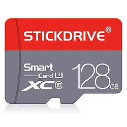 Wewoo Carte Micro SD STICKDRIVE 128GB U3 mémoire TF SD rouge et grise