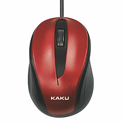 iKAKU KSC-356 Souris d'ordinateur optique 3 boutons 1500 DPI USB Rouge