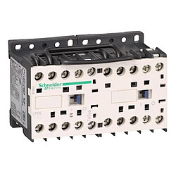 contacteur inverseur tesys k - 3 pôles - 1f - 24v dc - bc - a vis - schneider electric lp5k0610bw3