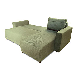 Avis Bestmobilier Pilea - canapé d'angle réversible 4 places - convertible avec coffre - en tissu