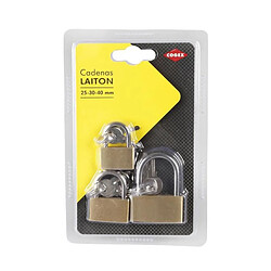 COGEX Lot de 3 cadenas 25 - 30 - 40 mm