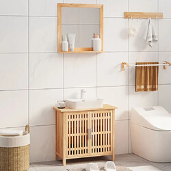 vidaXL Ensemble de meubles de salle de bain 2 pcs Bois massif de noyer 