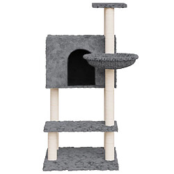 Acheter Arbre à chat avec griffoirs,niche pour chat en sisal Gris foncé 108,5 cm -MN88561