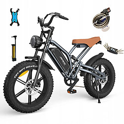Autrement JANSNO X50P Vélo électrique 20"x4.0 pour Adultes,Moteur 750W,Batterie 48V 14Ah,portée 90KM,45km/h,transmission 7 vitesses,vélo de montagne