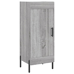 vidaXL Buffet Sonoma gris 34,5x34x90 cm Bois d'ingénierie