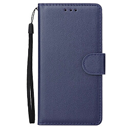 Etui en PU support avec fentes pour cartes bleu foncé pour votre Samsung Galaxy S10e